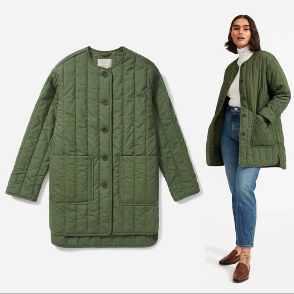 Everlane The Cotton Quilted Jacket Small